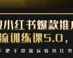 小红书爆款推广引流训练课5.0,手把手带你玩转小红书(17节实操视频+话术)-学习笔记资源库