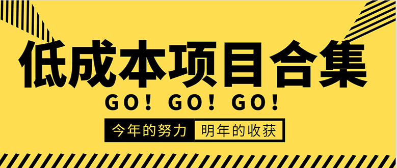 低成本零成本项目合集：赚钱快的慢的、暴利的，线上线下的，价值万元资料-学习笔记资源库