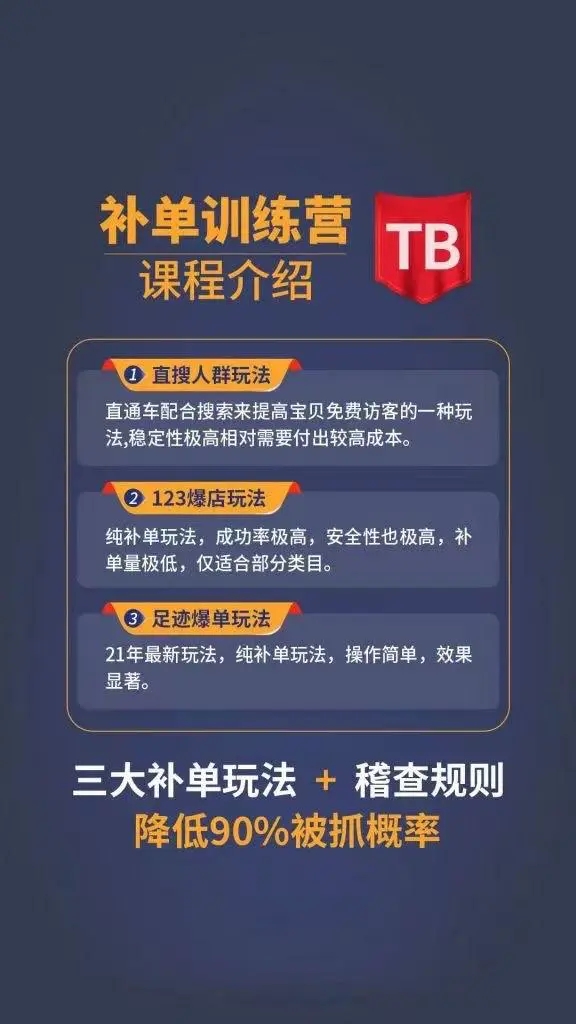 数据蛇淘宝2021最新三大补单玩法+稽查规则，降低90%被抓概率-学习笔记资源库
