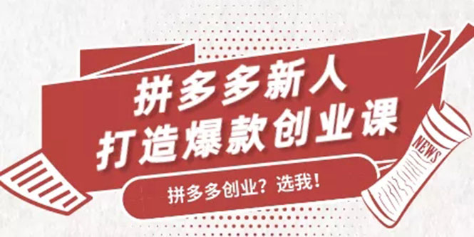 拼多多新人打造爆款创业课：快速引流持续出单，适用于所有新人-学习笔记资源库