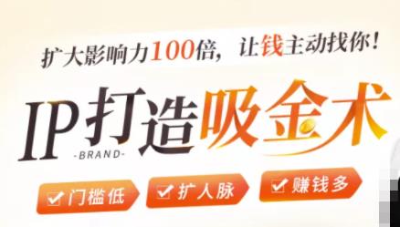 IP打造吸金术：0基础0资源，也能扩大影响力100倍，让钱主动找你！-学习笔记资源库