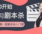 红娘子·从0开始学习剧本杀，你的第一堂剧本杀入门课 简单易懂 市场需求大-学习笔记资源库