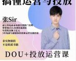 张sir的dou+投放运营课:搞懂运营与投放,全面提升账号的流量运营效率-学习笔记资源库