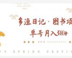多渔日记·图书项目,无货源图书模式,纯搬运,单号月入4000+-学习笔记资源库