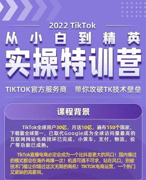 Seven漆·2022Tiktok从小白到精英实操特训营，带你掌握Tiktok账号运营-学习笔记资源库