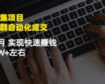 虚拟图集项目:矩阵站群自动化成交,3-5个月实现快速赚钱月入1W+左右-学习笔记资源库