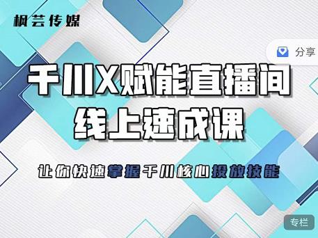 枫芸传媒-线上千川提升课，提升千川认知，提升千川投放效果-学习笔记资源库