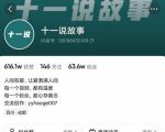 十一说故事·故事性中视频,观众快速共鸣从而快速变现的中视频玩法-学习笔记资源库