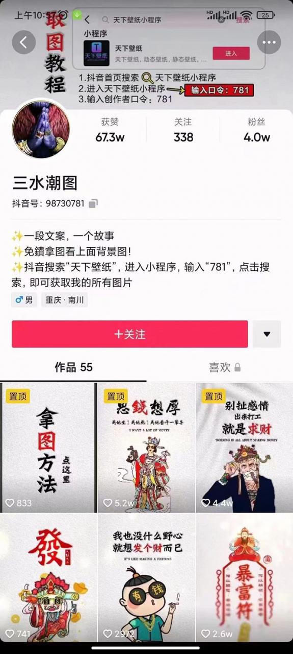 国潮壁纸变现项目，新手可操作日赚200+【素材+软件+教程】-学习笔记资源库