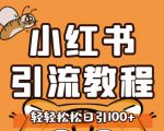 小红书运营引流全系列课程,每天引流100精准粉-学习笔记资源库