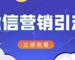 微信营销策划引流系列课程,每天引流100精准粉-学习笔记资源库