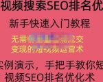 宋老师·短视频搜索SEO优化,教你10分钟创作一个短视频,三天排名上第一-学习笔记资源库