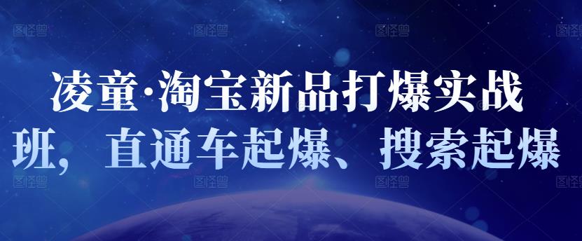 凌童·淘宝新品打爆实战班，直通车起爆、搜索起爆-学习笔记资源库