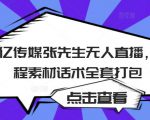聚亿传媒张先生无人直播,教程素材话术全套打包-学习笔记资源库