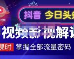 嚴如意·中视频影视解说—掌握流量密码,自媒体运营创收,批量运营账号-学习笔记资源库