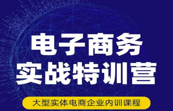 民赛电气内部出品：电子商务实战特训营，全方位带你入门电商，308种方式玩转电商-学习笔记资源库