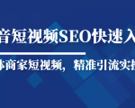 抖音短视频Seo搜索排名优化新手快速入门教程，实体商家短视频，精准引流实操课-学习笔记资源库