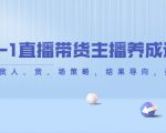 从0-1直播带货主播养成记,直播带货人、货、场策略,结果导向,数据说话-学习笔记资源库