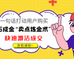 点石成金“卖点炼金术”一句话打动用户购买,快速激活成交!-学习笔记资源库