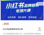 小红书品牌营销专项大课,操盘手进阶,一套能让你提升业务精进的课程-学习笔记资源库