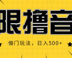 抖音直播无限撸音浪,简单可复制,偏门玩法,日入500+【视频教程】-学习笔记资源库