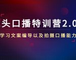 镜头口播特训营2.0版,学习文案编导以及拍摄口播能力(50节课时)-学习笔记资源库