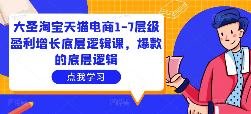 大圣淘宝天猫电商1-7层级盈利增长底层逻辑课，爆款的底层逻辑-学习笔记资源库