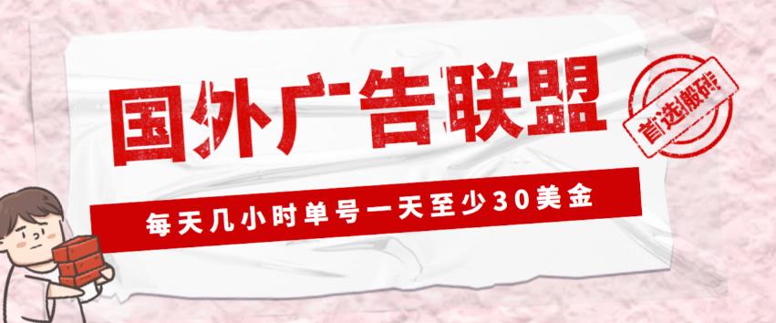 外面收费1980的最新国外LEAD广告联盟搬砖项目，单号一天至少30美金【详细玩法教程】-学习笔记资源库