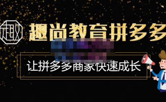 趣尚教育·拼多多运营实操VIP特训营，让拼多多商家快速成长-价值3180元-学习笔记资源库