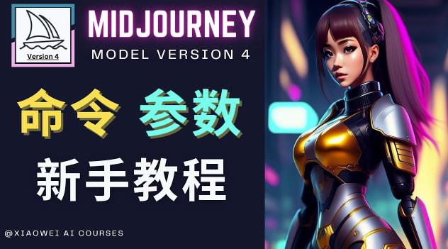 Midjourney新手入门教程，轻松创作顶级图像，命令参数-新手教程-学习笔记资源库
