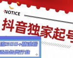 抖音独家起号,一天引流500+精准粉,适合各类行业(9节视频课)-学习笔记资源库