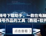 微信视频号下载助手,一款在电脑上下载视频号作品的工具(教程+软件)-学习笔记资源库