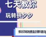 拼多多快速起爆链接思路1.0课程,七天教你玩转拼夕夕,教你快速起爆链接-学习笔记资源库