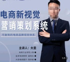 大圣·电商新视觉营销策划系统，可复制的电商品牌视觉识别系统-学习笔记资源库