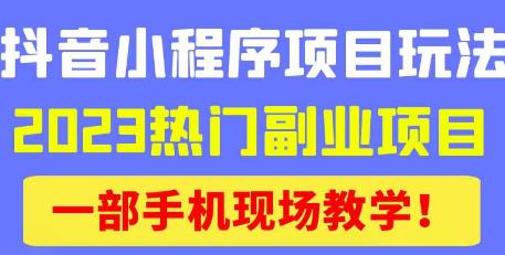 抖音小程序9.0新技巧，2023热门副业项目，动动手指轻松变现-学习笔记资源库