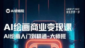 AI绘画商业研修班训练营,从入门到精通,熟练使用AI工具到将AI绘画技术应用到各类商业场景的变现课-学习笔记资源库
