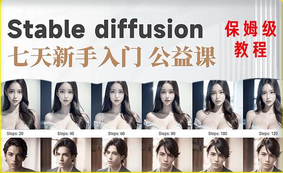 【AI训练营】全网第一个系统的stable diffusion基础课，新手入门必看-学习笔记资源库