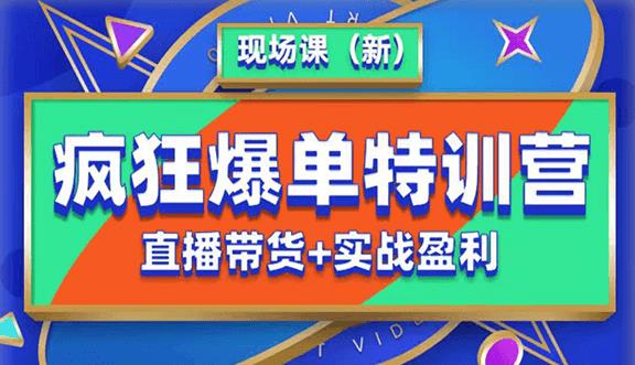 抖音短视频疯狂爆单特训营现场课（新）直播带货+实战案例-学习笔记资源库