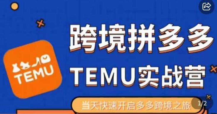 大鹏出海·拼多多跨境temu运营指导，开店注册+选品+核价上架，日出千单实战课-学习笔记资源库