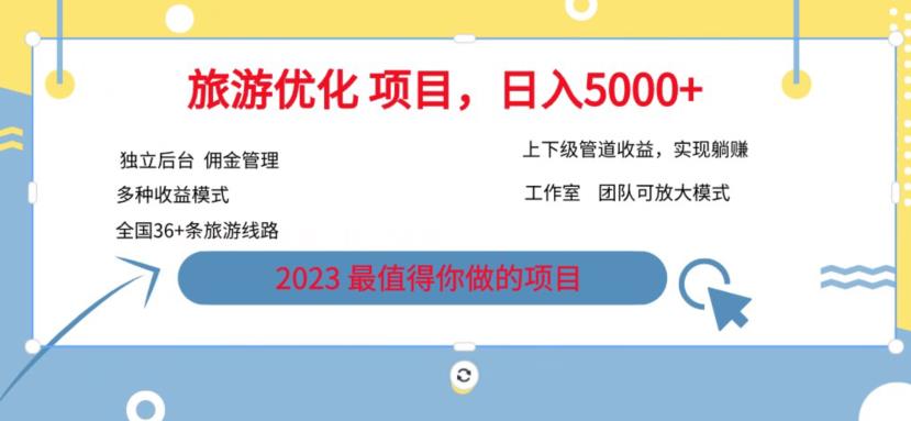 7.22旅游项目最新模式，独立后台+全国35+线路，日入5000+【揭秘】-学习笔记资源库
