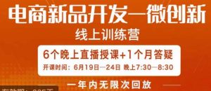 南掌柜·电商新品开发——微创新,电商新品微创新是你企业发展的护城河-学习笔记资源库