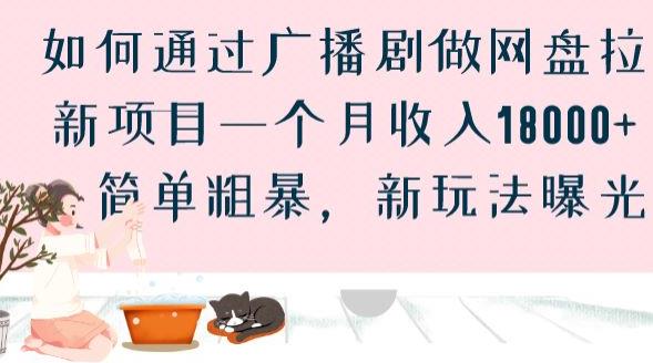 如何通过广播剧做网盘拉新项目一个月收入18000+，简单粗暴，新玩法曝光【揭秘】-学习笔记资源库