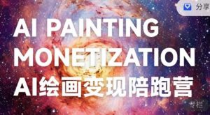 蛮驴·AI绘画变现陪跑营，快速产出可商业变现的图-学习笔记资源库