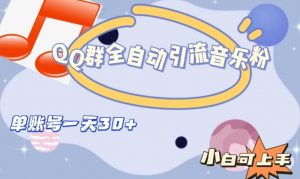 QQ群全自动引流音乐粉，单账号一天轻松引流30+-学习笔记资源库