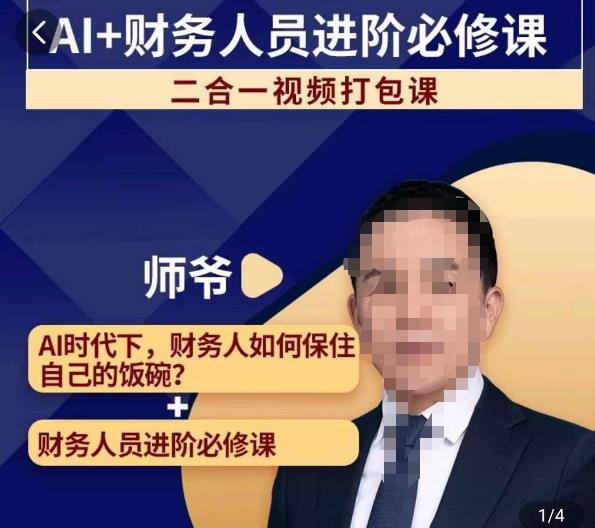 AI+财务人员进阶必修课二合一视频打包课，财务人员进阶必修课-学习笔记资源库