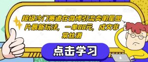 超级冷门赛道在微博引流卖明星图片最新玩法,一单88元,成交非常丝滑【揭秘】-学习笔记资源库