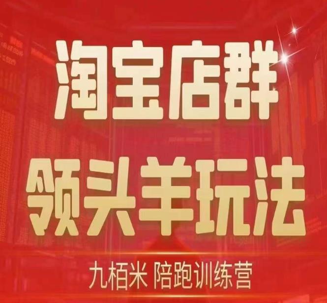 九栢米-淘宝店群领头羊玩法，教你整个淘宝店群领头羊玩法以及精细化/终极蓝海/尾销等内容-学习笔记资源库