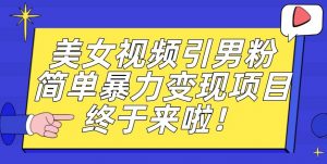 价值3980的男粉暴力引流变现项目,一部手机简单操作,新手小白轻松上手,每日收益500+【揭秘】-学习笔记资源库