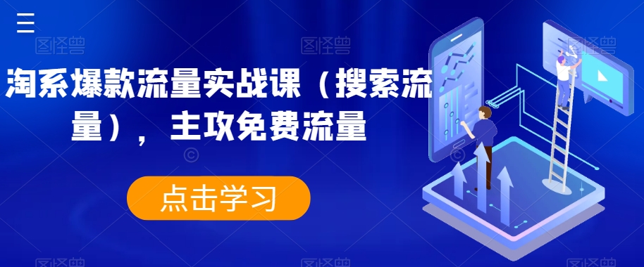 淘系爆款流量实战课（搜索流量），主攻免费流量-学习笔记资源库