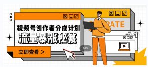 一条视频收益3000+,一条作品涨粉2000+,视频号流量爆炸·的秘籍-学习笔记资源库